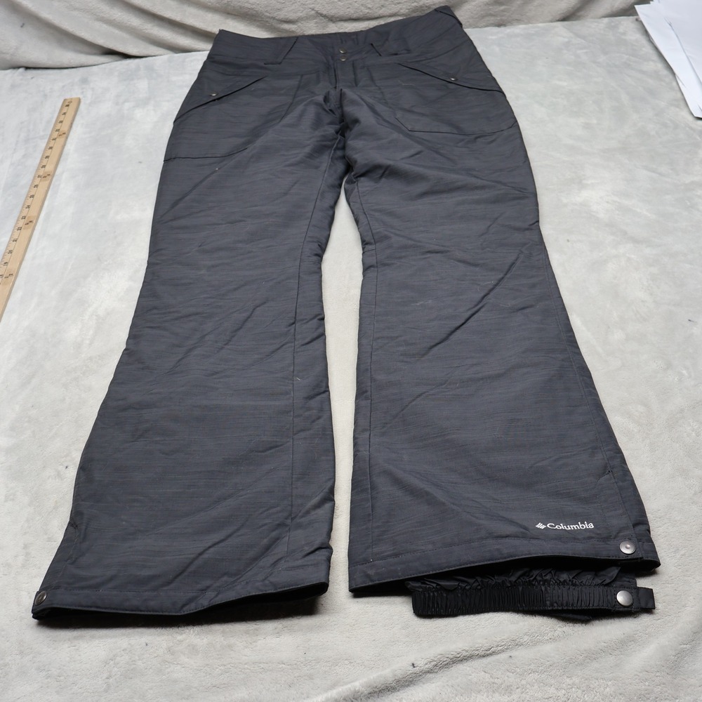 Columbia Snow Pants Womens Medium Black Omni-Heat Waterproof Insulated Ski 34x32